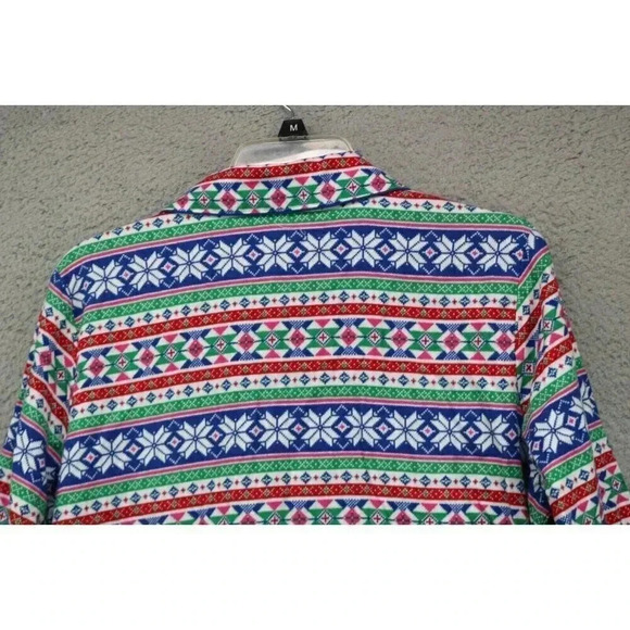 Land's End Flannel Pajama Sleep Shirt-Size Medium-Button Up - Picture 6 of 7